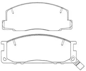 Комплект тормозных колодок AISIN ASN-225W